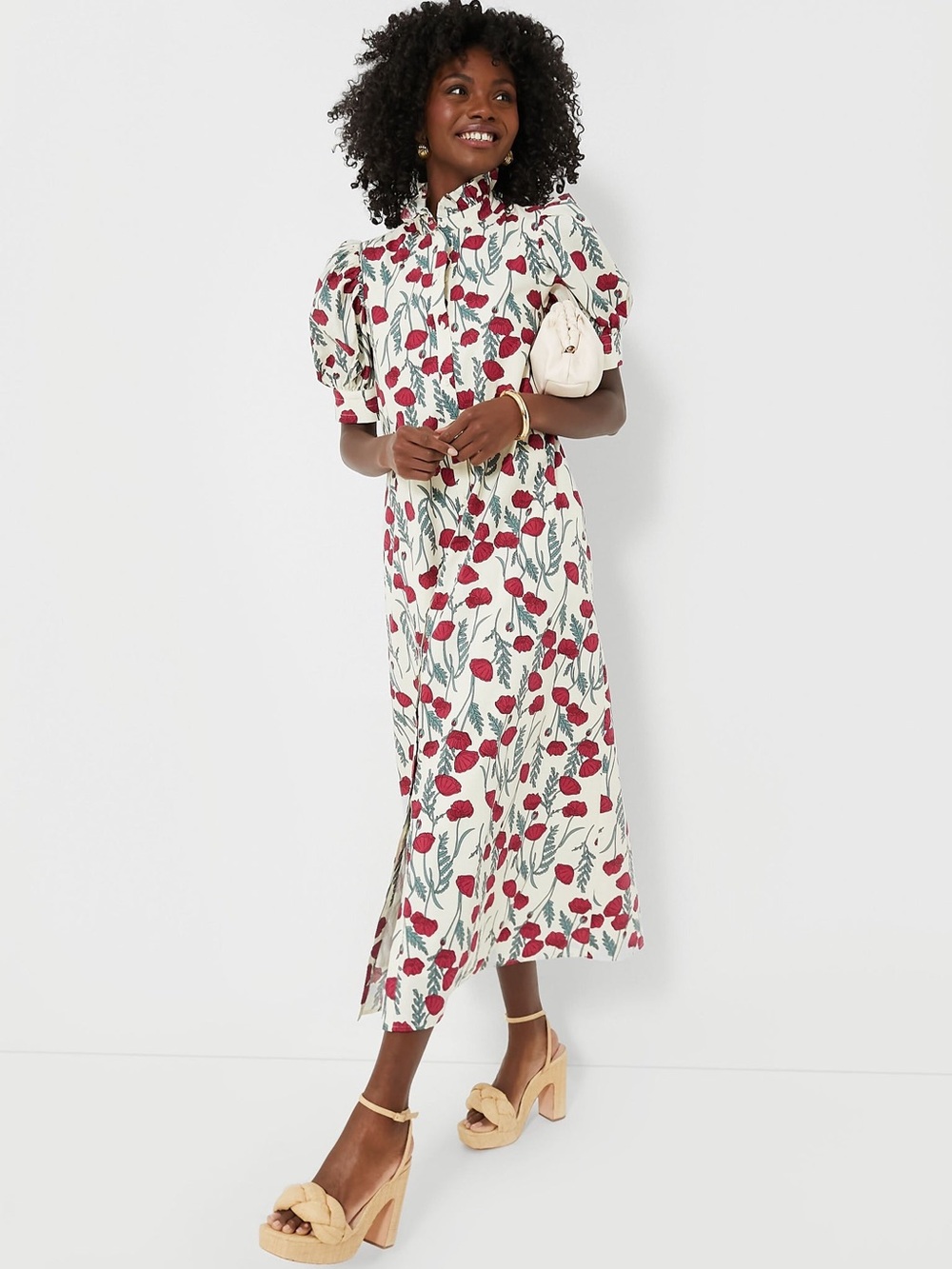Hyacinth House Amaryllis Floral Louisa Maxi Dress